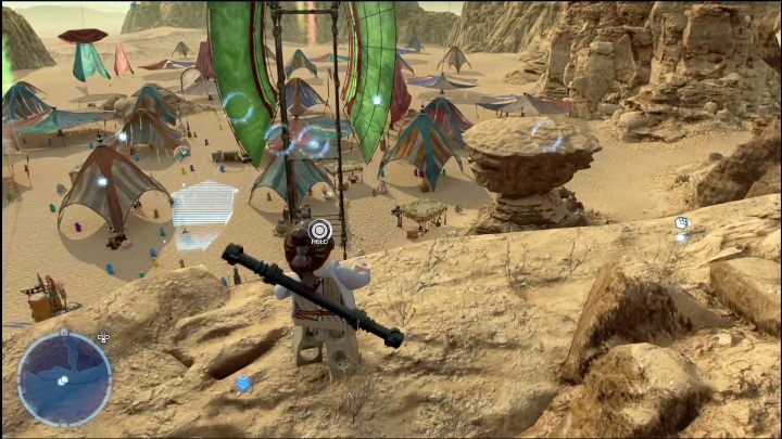 The brick is on the scaffolding - LEGO Skywalker Saga: Forbidden Valley - list of all puzzles - LEGO Skywalker Saga: Pasaana - LEGO Skywalker Saga Guide