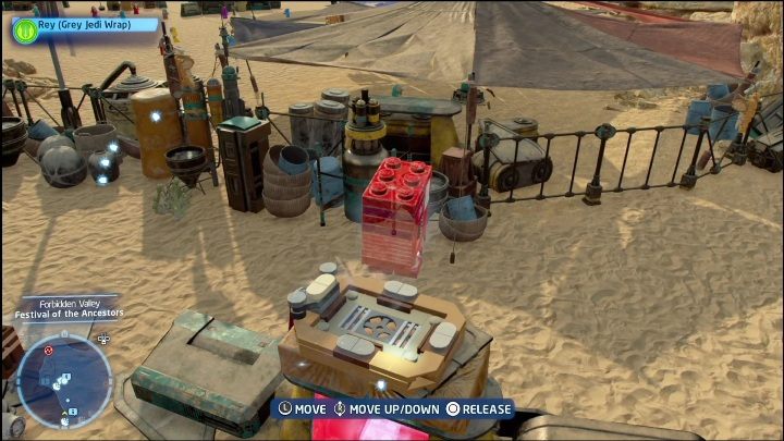 You will get to the collectible after the droid show - LEGO Skywalker Saga: Forbidden Valley - list of all puzzles - LEGO Skywalker Saga: Pasaana - LEGO Skywalker Saga Guide