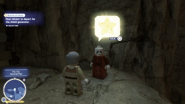 When you deliver all 6 stones to the NPC, the quest will be completed, and you will unlock access to one of the puzzles in the City of Pau - LEGO Skywalker Saga: Rock Music - walkthrough - LEGO Skywalker Saga: Utapau - City of Pau - LEGO Skywalker Saga Guide