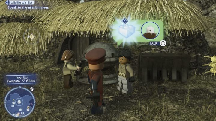 Talk to the quest giver and accept the task - LEGO Skywalker Saga: Wildlife Wishlist - walkthrough - LEGO Skywalker Saga: Kef Bir - Disaster site - LEGO Skywalker Saga Guide