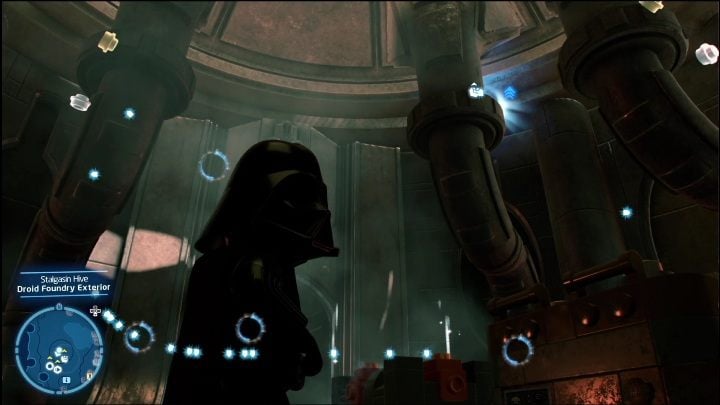 This brick is on a metal element in front of the building - LEGO Skywalker Saga: Stalgasin Hive - list of all puzzles - LEGO Skywalker Saga: Geonosis - LEGO Skywalker Saga Guide