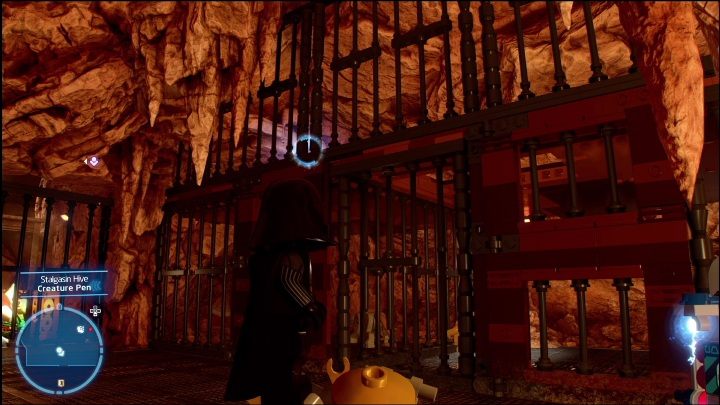 This brick is in a cage, in an animal enclosure - LEGO Skywalker Saga: Stalgasin Hive - list of all puzzles - LEGO Skywalker Saga: Geonosis - LEGO Skywalker Saga Guide