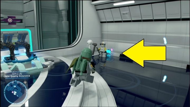 The battery is in a separate room, in a south-western part of the city - LEGO Skywalker Saga: Tipoca City - list of all puzzles - LEGO Skywalker Saga: Kamino - LEGO Skywalker Saga Guide