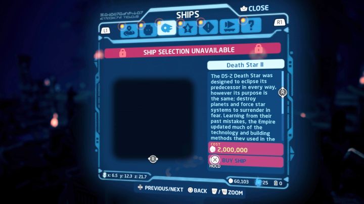 After talking to the NPC, Death Star 2 will only be unlocked for purchase - LEGO Skywalker Saga: Doom Ball III - walkthrough - LEGO Skywalker Saga: Endor - the ewok village - LEGO Skywalker Saga Guide