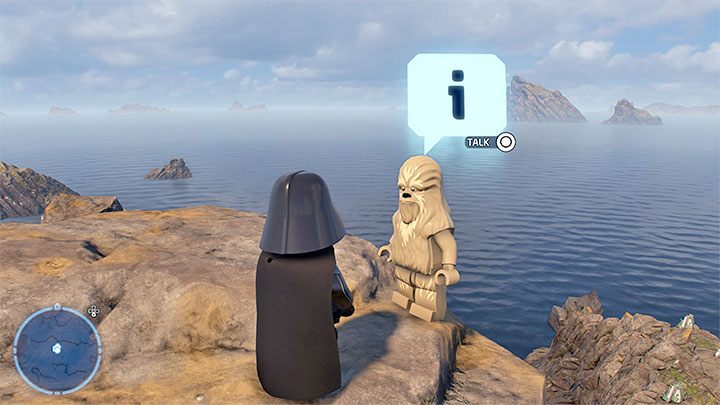 A wandering wookiee is standing on the rocks, and you can talk to him right away - LEGO Skywalker Saga: Wheres the Wookiee? - list of all (part 1) - LEGO Skywalker Saga: Challenges - LEGO Skywalker Saga Guide