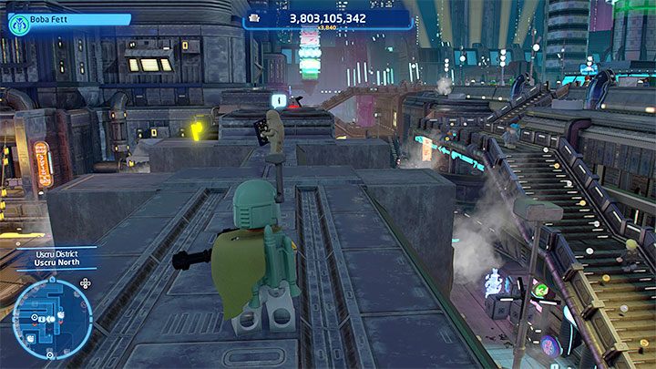 You can reach the Wookiee from the screenshot above by walking on the nearby upper platforms - LEGO Skywalker Saga: Wheres the Wookiee? - list of all (part 1) - LEGO Skywalker Saga: Challenges - LEGO Skywalker Saga Guide