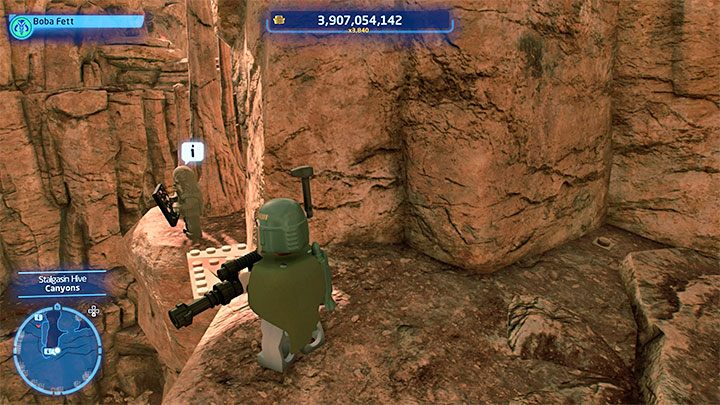 The wandering Wookiee is standing on a small rock ledge (screenshot above) and you have to make a few precise jumps to get to him - LEGO Skywalker Saga: Wheres the Wookiee? - list of all (part 1) - LEGO Skywalker Saga: Challenges - LEGO Skywalker Saga Guide