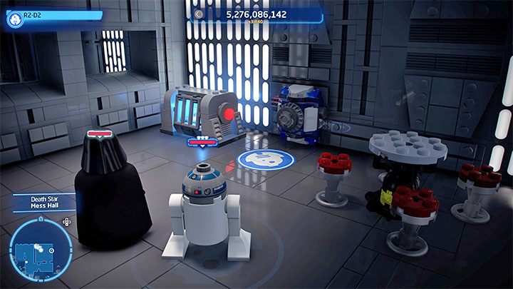 After entering the room, you must additionally select R2-D2 in order to use the blue terminal - LEGO Skywalker Saga: Death Star I (Death Star I) - unlocking and list of all puzzles - LEGO Skywalker Saga: Flagships - LEGO Skywalker Saga Guide