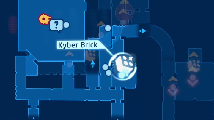 The brick is on the lower level, in the central part of the Death Star - LEGO Skywalker Saga: Death Star I (Death Star I) - unlocking and list of all puzzles - LEGO Skywalker Saga: Flagships - LEGO Skywalker Saga Guide