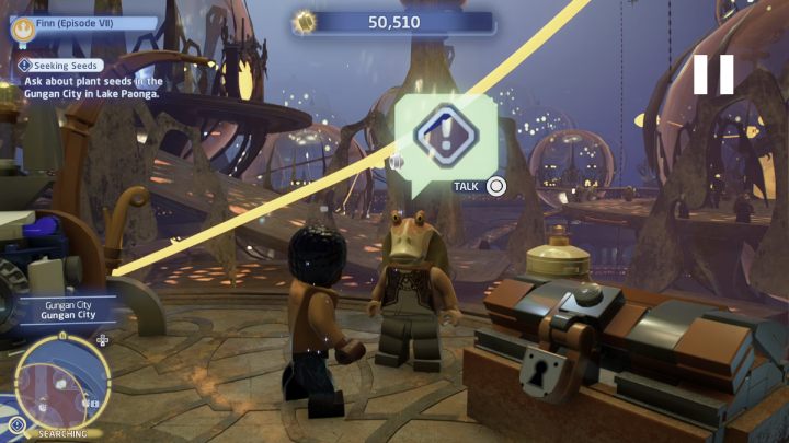 Visit gungan city and go to the search area - LEGO Skywalker Saga: Seeking Seeds - walkthrough - LEGO Skywalker Saga: Jakku - Tuanul Village - LEGO Skywalker Saga Guide