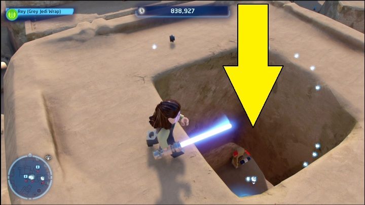To get this brick, you need to jump to the top of the tower where it is locked - LEGO Skywalker Saga: Mos Espa - list of all puzzles - LEGO Skywalker Saga: Tatooine - LEGO Skywalker Saga Guide