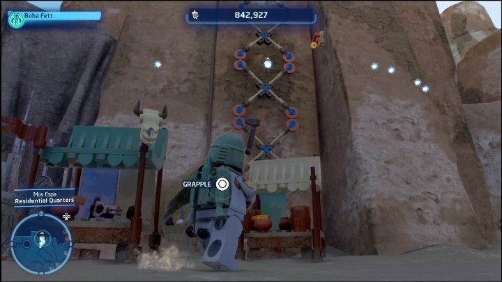 To get to this brick, you need two characters - LEGO Skywalker Saga: Mos Espa - list of all puzzles - LEGO Skywalker Saga: Tatooine - LEGO Skywalker Saga Guide