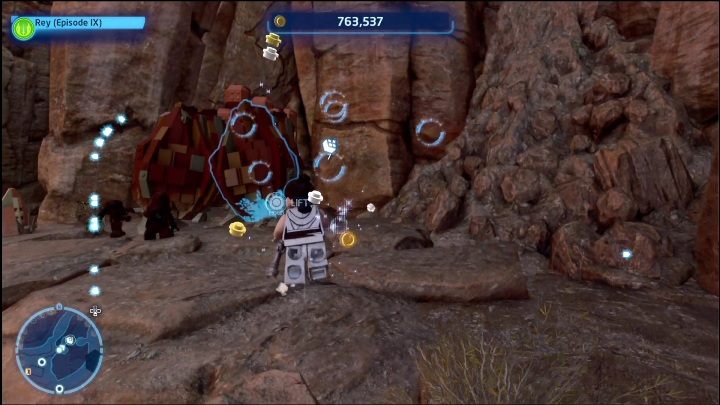 The brick is hidden in a cave - LEGO Skywalker Saga: Jundland Wastes - list of all puzzles - LEGO Skywalker Saga: Tatooine - LEGO Skywalker Saga Guide
