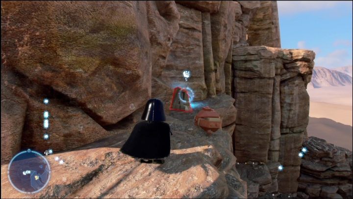 You have to get this collectible from the rock - LEGO Skywalker Saga: Jundland Wastes - list of all puzzles - LEGO Skywalker Saga: Tatooine - LEGO Skywalker Saga Guide