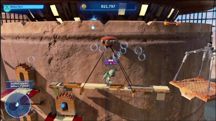 The collectible is at the very top of the tower, to get to it you have to climb the platforms - LEGO Skywalker Saga: Jundland Wastes - list of all puzzles - LEGO Skywalker Saga: Tatooine - LEGO Skywalker Saga Guide