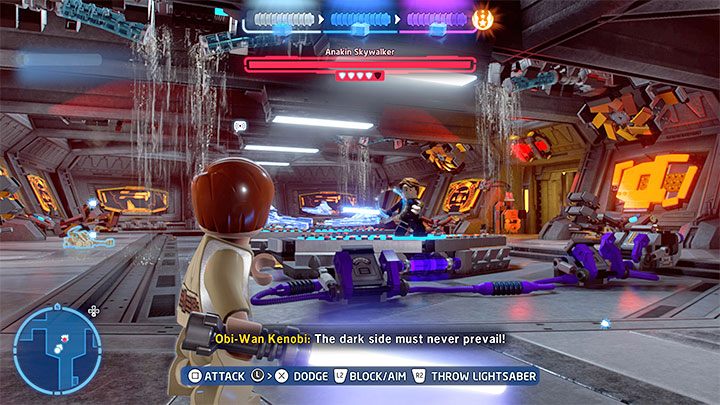 Both paths described above lead to the same place - you will reach a room where you have to fight Anakin for the second time - LEGO Skywalker Saga: Anakin Skywalker - boss, how to beat? - LEGO Skywalker Saga: Bosses - LEGO Skywalker Saga Guide