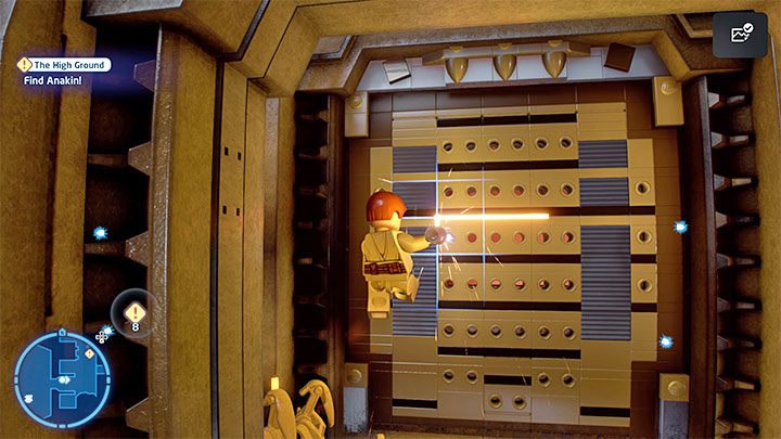The defeated boss will run away again, this time to the location with lava - LEGO Skywalker Saga: Anakin Skywalker - boss, how to beat? - LEGO Skywalker Saga: Bosses - LEGO Skywalker Saga Guide
