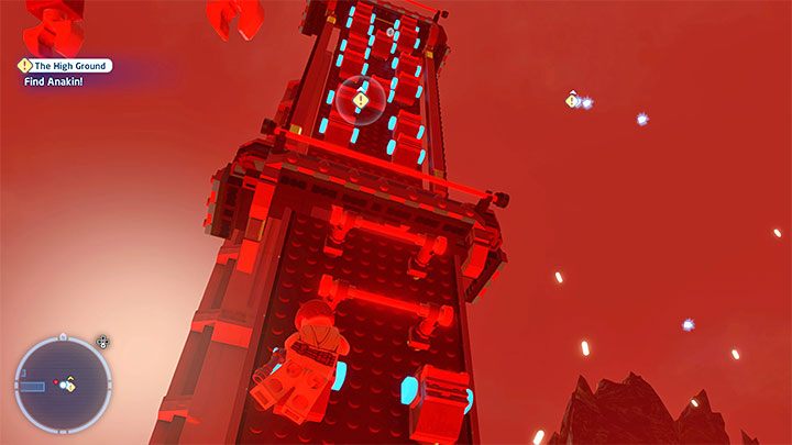 In the next scene, you will climb to the top of the vertical structure - LEGO Skywalker Saga: Anakin Skywalker - boss, how to beat? - LEGO Skywalker Saga: Bosses - LEGO Skywalker Saga Guide