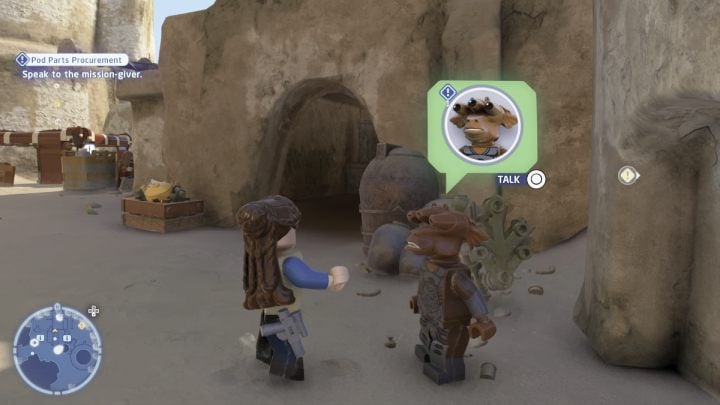 Accept the quest from the questgiver in Mos Espa on Tatooine, then fast travel to Pau City on Utapau - LEGO Skywalker Saga: Pod Parts Procurement - walkthrough - LEGO Skywalker Saga: Tatooine - Mos Espa - LEGO Skywalker Saga Guide