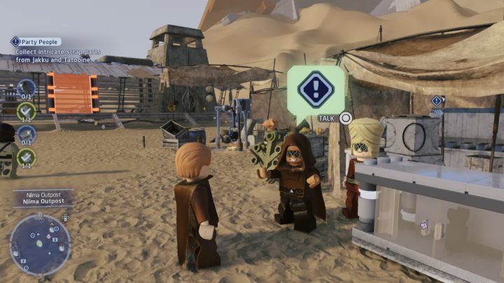 Talk to a resident of Niima - LEGO Skywalker Saga: Party People - walkthrough - LEGO Skywalker Saga: Hoth - Echo base - LEGO Skywalker Saga Guide