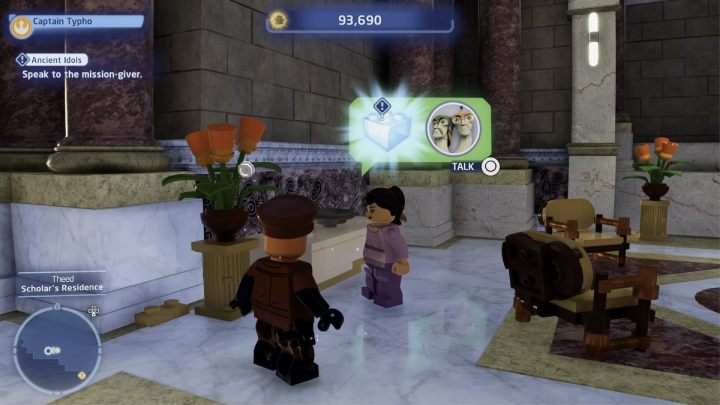 Talk to the quest giver and accept the task - LEGO Skywalker Saga: Ancient Idols - walkthrough - LEGO Skywalker Saga: Naboo - Theed - LEGO Skywalker Saga Guide