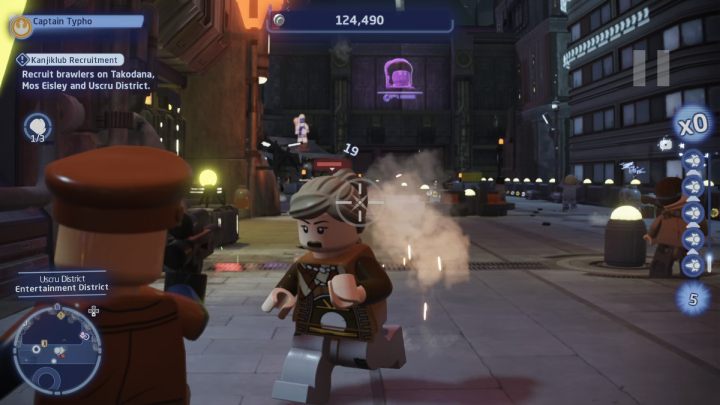 Finally, fly to Coruscant to the Uscru district - LEGO Skywalker Saga: Kanjiklub Recruitment - walkthrough - LEGO Skywalker Saga: Takodana - Maz Castle - LEGO Skywalker Saga Guide