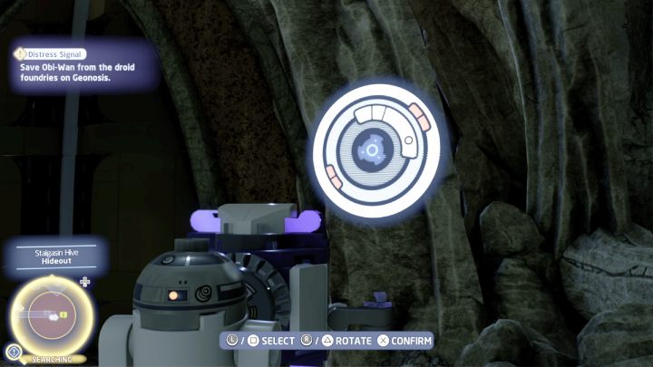 First, rearrange the bricks in the inner circle, then switch to the outer circle and match the small pieces - LEGO Skywalker Saga: Gungans Gone - walkthrough - LEGO Skywalker Saga: Naboo - Lake Paonga - LEGO Skywalker Saga Guide