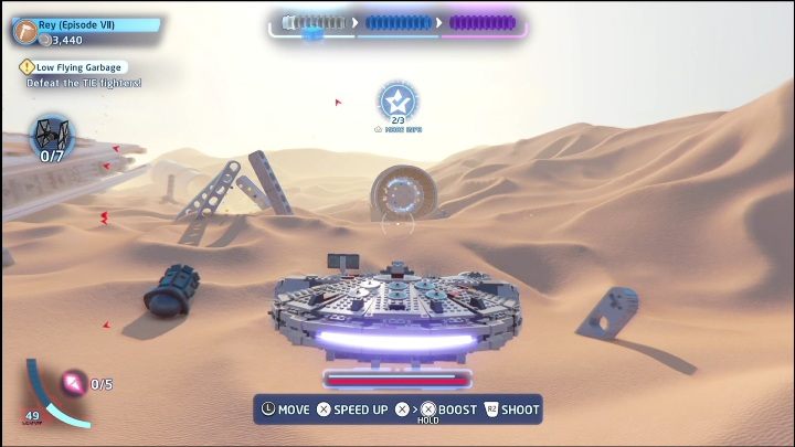 The next two collectibles are hidden in metal tunnels - LEGO Skywalker Saga: The Force Awakens - list of collectibles and rewards - LEGO Skywalker Saga: Minikits - LEGO Skywalker Saga Guide