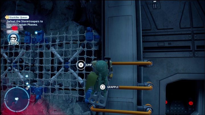 Another collectible is hanging on the wall - LEGO Skywalker Saga: The Force Awakens - list of collectibles and rewards - LEGO Skywalker Saga: Minikits - LEGO Skywalker Saga Guide