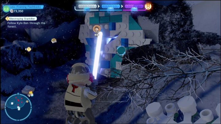 The next part is in a small cave - LEGO Skywalker Saga: The Force Awakens - list of collectibles and rewards - LEGO Skywalker Saga: Minikits - LEGO Skywalker Saga Guide