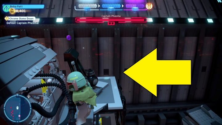 There are three black droids on the arena - LEGO Skywalker Saga: The Last Jedi - list of collectibles and rewards - LEGO Skywalker Saga: Minikits - LEGO Skywalker Saga Guide