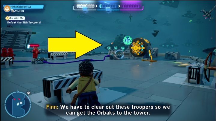 Soon after you'll reach a golden brick - LEGO Skywalker Saga: The Rise of Skywalker - list of collectibles and rewards - LEGO Skywalker Saga: Minikits - LEGO Skywalker Saga Guide