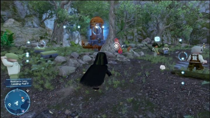 You should spot the first collectible as you arrive at the landing pad - LEGO Skywalker Saga: Resistance Camp - list of all puzzles - LEGO Skywalker Saga: Ajan Kloss - LEGO Skywalker Saga Guide