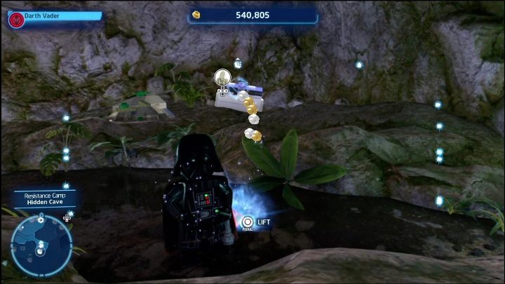 This brick can be found under the waterfall - LEGO Skywalker Saga: Resistance Camp - list of all puzzles - LEGO Skywalker Saga: Ajan Kloss - LEGO Skywalker Saga Guide