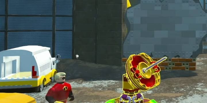 Minikit #4. - Minikit in level 12 (The Final Showdown) in LEGO The Incredibles - Location of all minikits - LEGO The Incredibles Game Guide