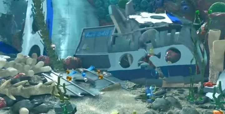 Minikit #3. - Minikit in level 11 (Above Parr) in LEGO The Incredibles - Location of all minikits - LEGO The Incredibles Game Guide