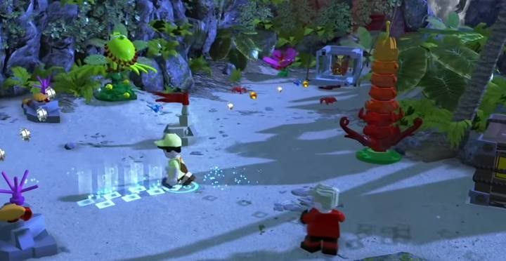 In the right part of the beach, you will find a magnifying glass, theres a trail there - Minikit in level 11 (Above Parr) in LEGO The Incredibles - Location of all minikits - LEGO The Incredibles Game Guide