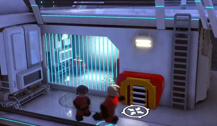 Minikit #1. - Minikit in level 10 (Return to Nomanisan Island) in LEGO The Incredibles - Location of all minikits - LEGO The Incredibles Game Guide