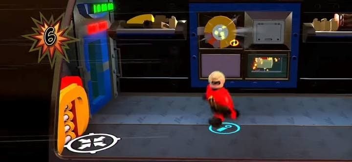 Minikit #7. - Minikits in level 2 (Hover Train Hijinx) in LEGO The Incredibles - Location of all minikits - LEGO The Incredibles Game Guide