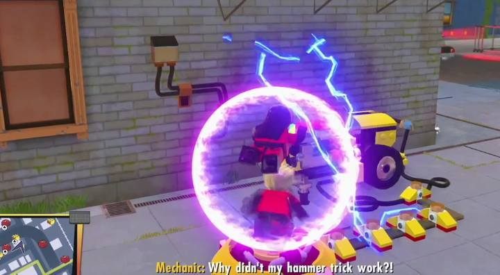 Deactivate the generator in the district to receive a gold brick. - Urbem Heights | LEGO The Incredibles - Maps of challenges and golden bricks - LEGO The Incredibles Game Guide