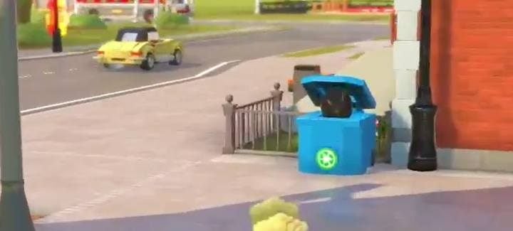 Trash dumpsters. - Challenges in LEGO The Incredibles - Maps of challenges and golden bricks - LEGO The Incredibles Game Guide