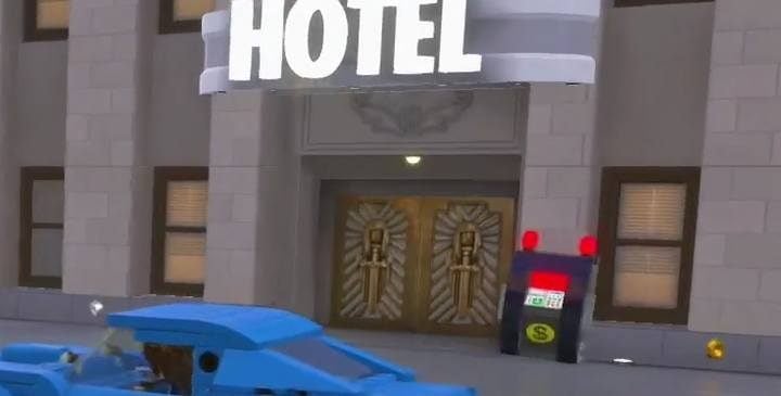 An ATM which needs to be destroyed. - Challenges in LEGO The Incredibles - Maps of challenges and golden bricks - LEGO The Incredibles Game Guide