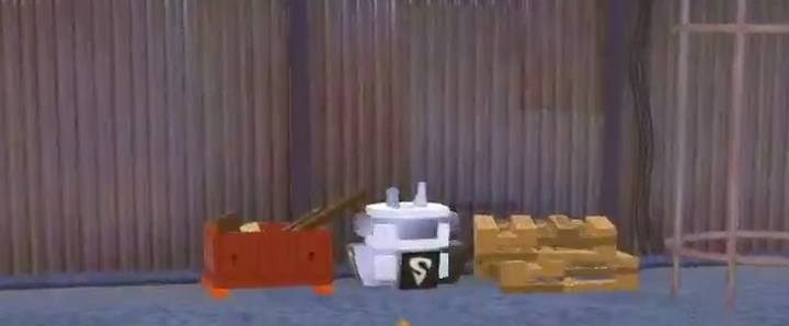 Boxes which have to be destroyed. - Challenges in LEGO The Incredibles - Maps of challenges and golden bricks - LEGO The Incredibles Game Guide