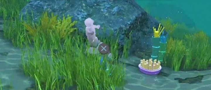 Underwater figurine. - Challenges in LEGO The Incredibles - Maps of challenges and golden bricks - LEGO The Incredibles Game Guide
