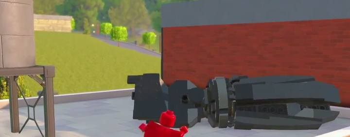 The black objects which have to be destroyed are similar to omnirobots grip. - Challenges in LEGO The Incredibles - Maps of challenges and golden bricks - LEGO The Incredibles Game Guide