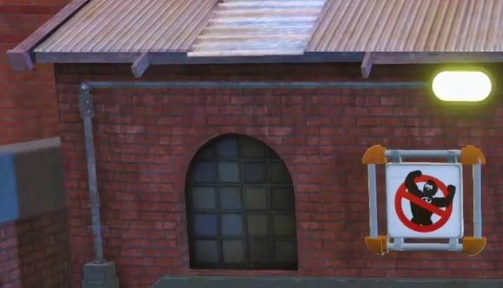 One of the anti-superhero posters. - Challenges in LEGO The Incredibles - Maps of challenges and golden bricks - LEGO The Incredibles Game Guide