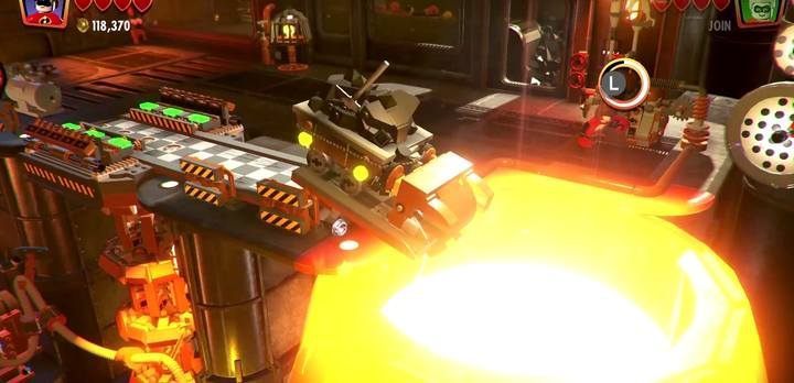 Use the spinning wheel to get rid of the trolley. - Under-mined - Level 1 in LEGO The Incredibles Walkthrough - Walkthrough - LEGO The Incredibles Game Guide