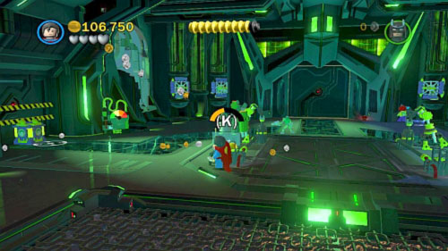 Get out of the vehicle and use bricks to build two cranes and valves - Destination Metropolis | Walkthrough - Walkthrough - LEGO Batman 2: DC Super Heroes Game Guide & Walkthrough