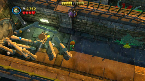 #01 - At the beginning move to the left and use Lex to destroy black bricks - Arkham Asylum Antics | Minikits - Minikits - LEGO Batman 2: DC Super Heroes Game Guide & Walkthrough