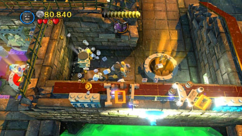 #03 - Use Batman or Penguin to destroy big statue with hat - Arkham Asylum Antics | Minikits - Minikits - LEGO Batman 2: DC Super Heroes Game Guide & Walkthrough